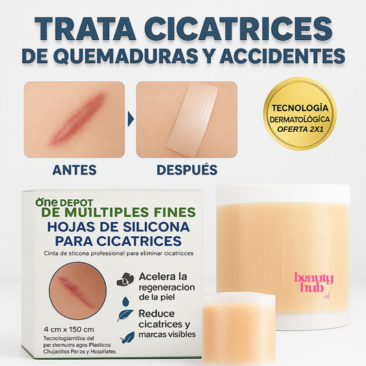 Hojas de Silicona para Cicatrices - Ayuda a MEJORAR, SUAVIZAR y APLANAR su apariencia! OFERTA 2X1